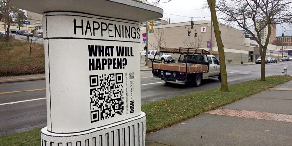 Ryan Feddersen Artscapes Mural at the Happenings Kiosk Tacoma